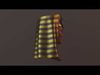 Egyptian Female Character Head Mesh PBR 3D model_1