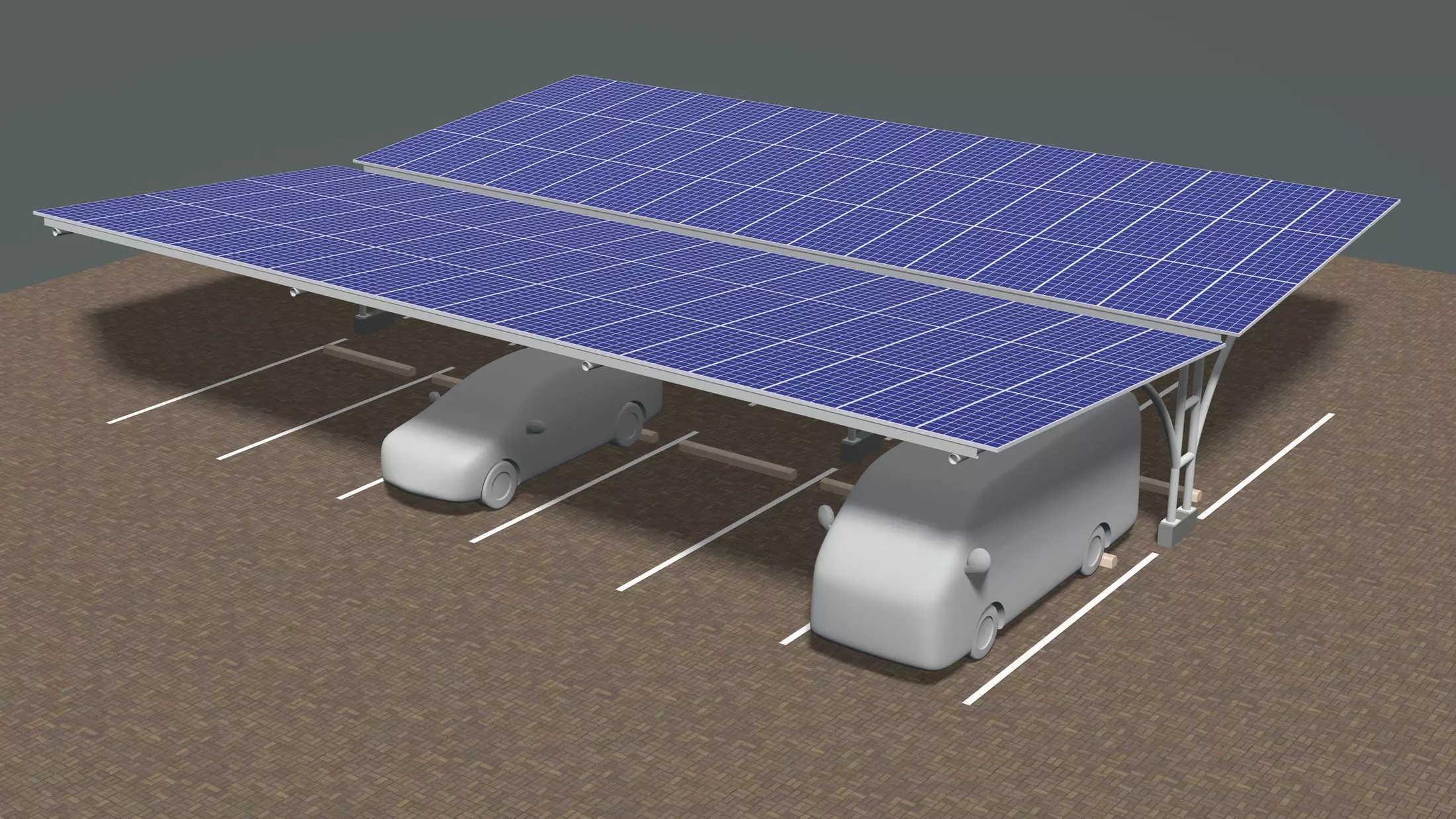Solar carport 24u03 3D model