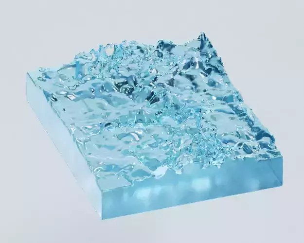 Waves 3d model