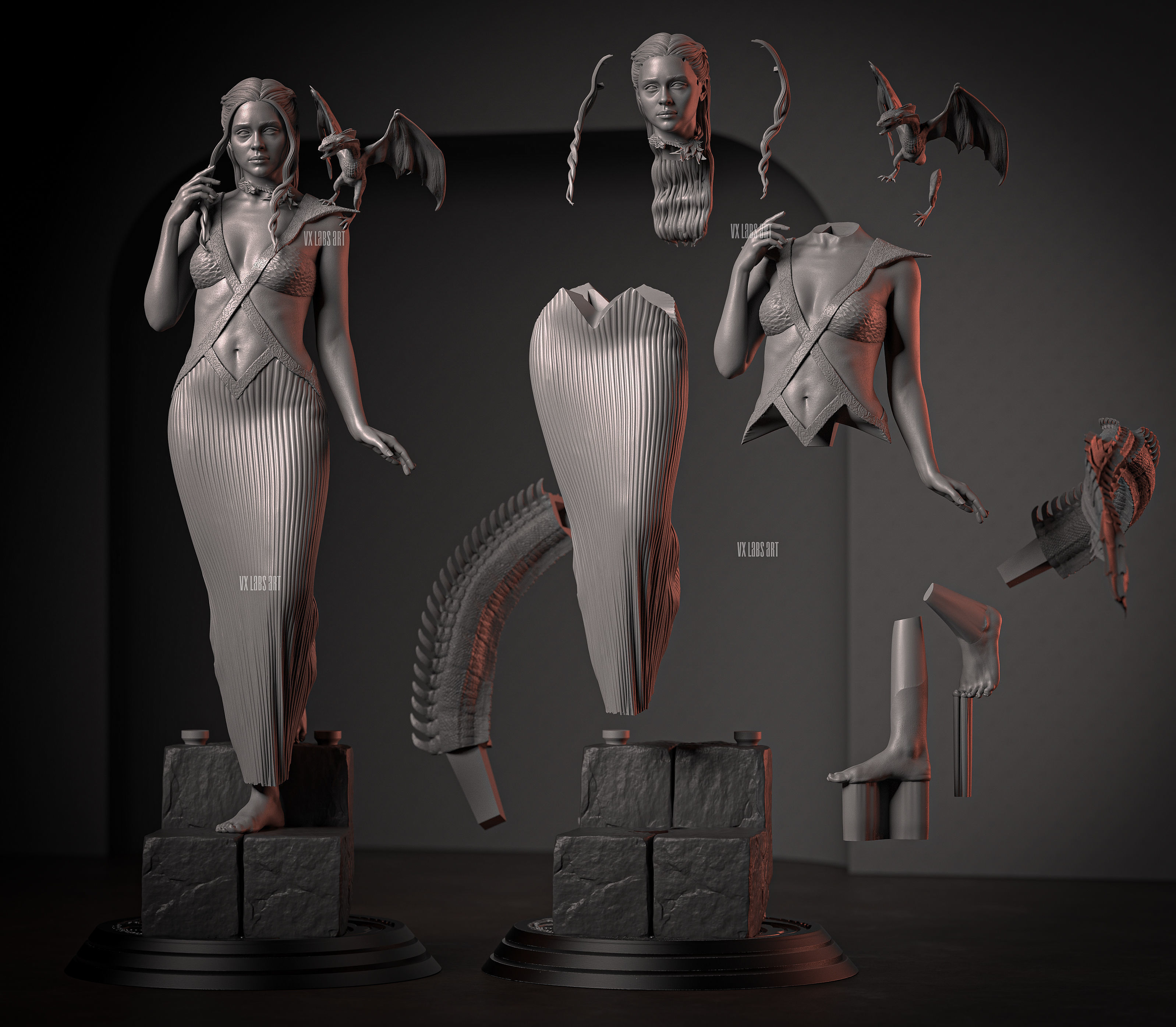 Mother of Dragons  3D print model_1