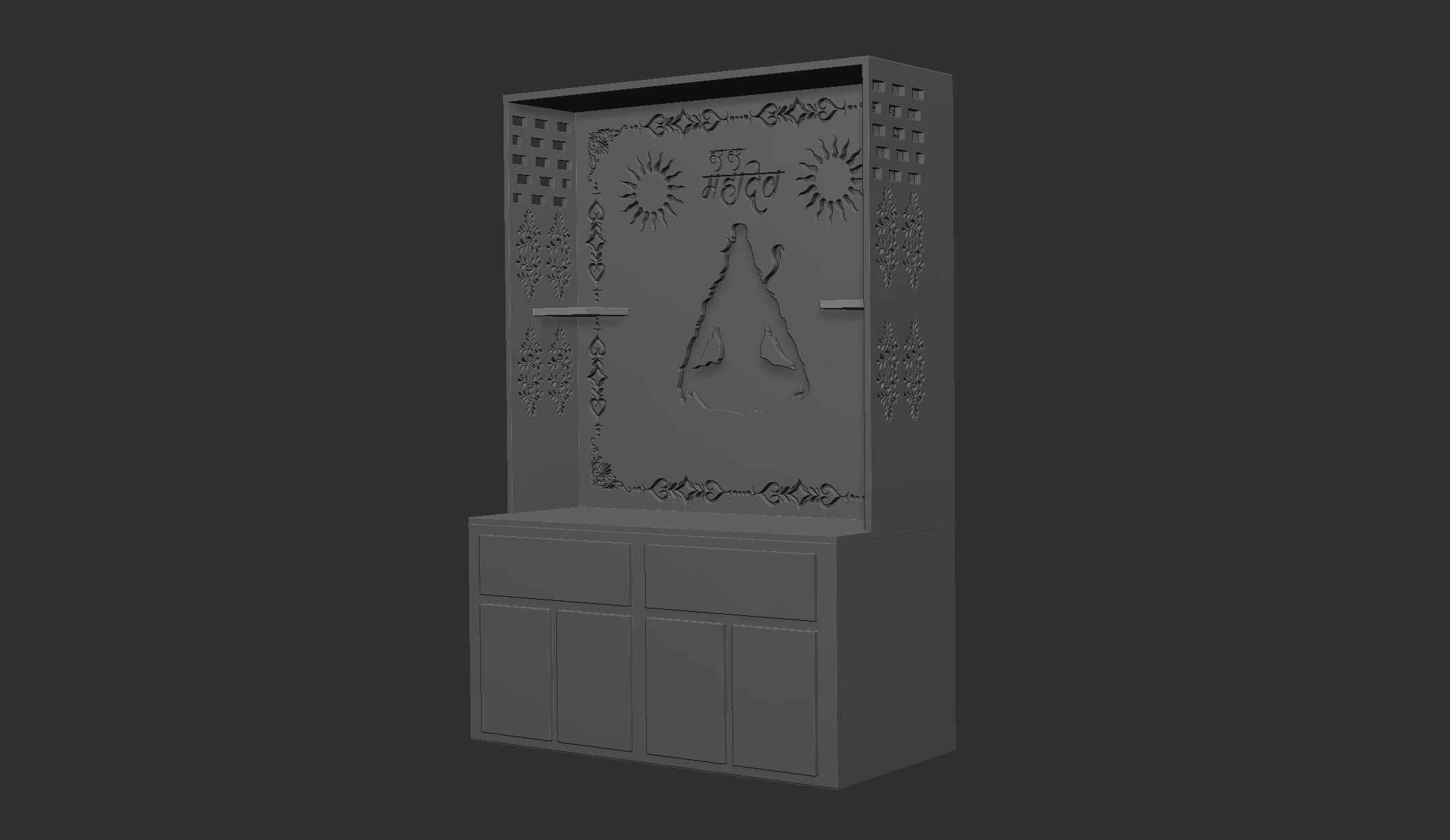 temple for cnc 3D print model_1