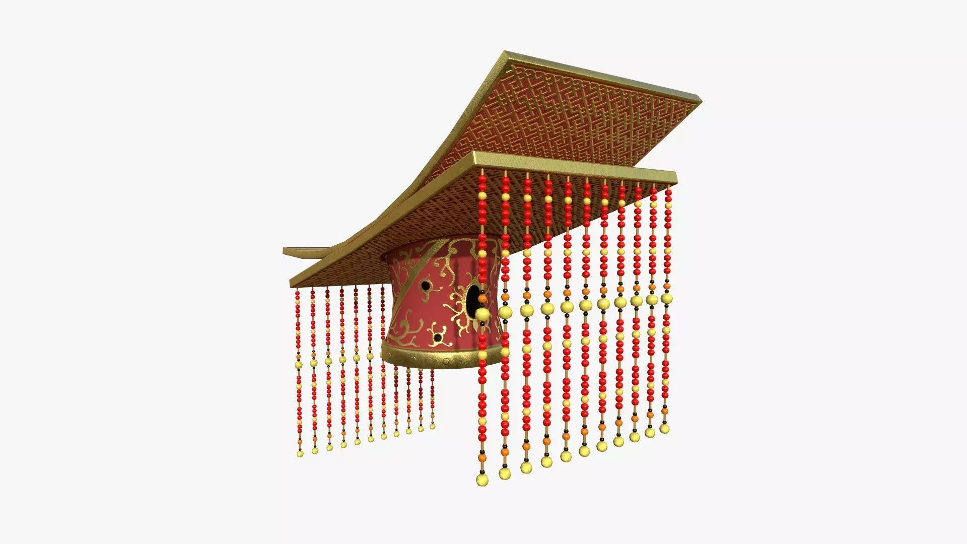 Chinese Ancient Emperor Headwear A09 - Character Design Low-poly 3D model_0