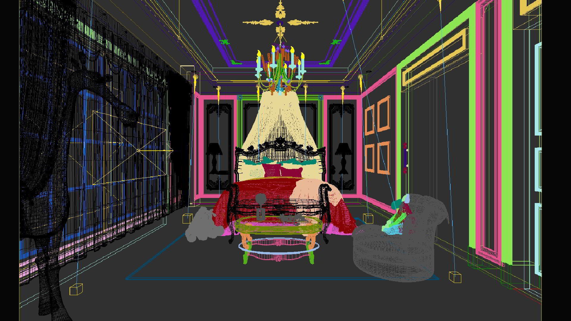 European style children room 3D model_6