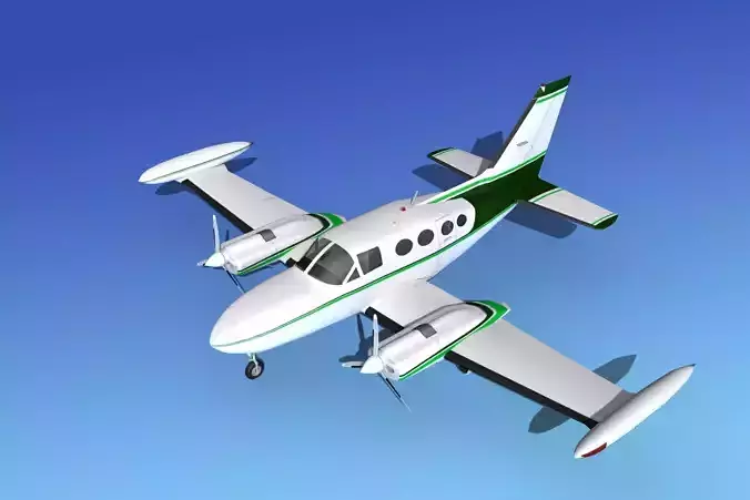 Cessna 421 Golden Eagle V10 3D model
