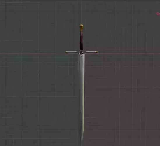 Northern Greatsword Lowpoly Fantasy Sword 