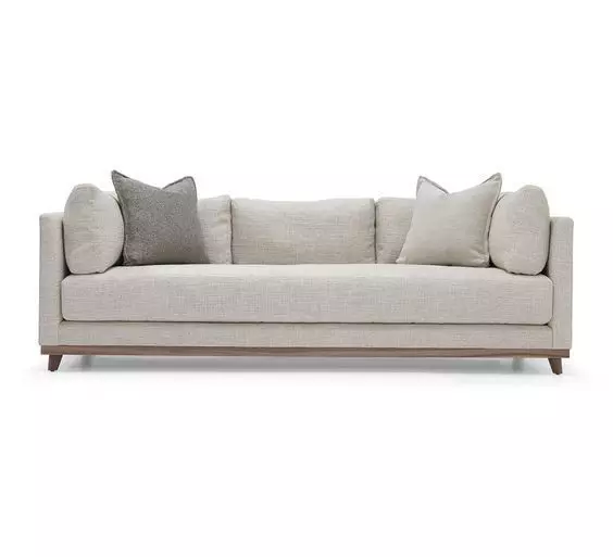  Modern Minimalist Beige Sofa with Neutral Cushions 3D model_0