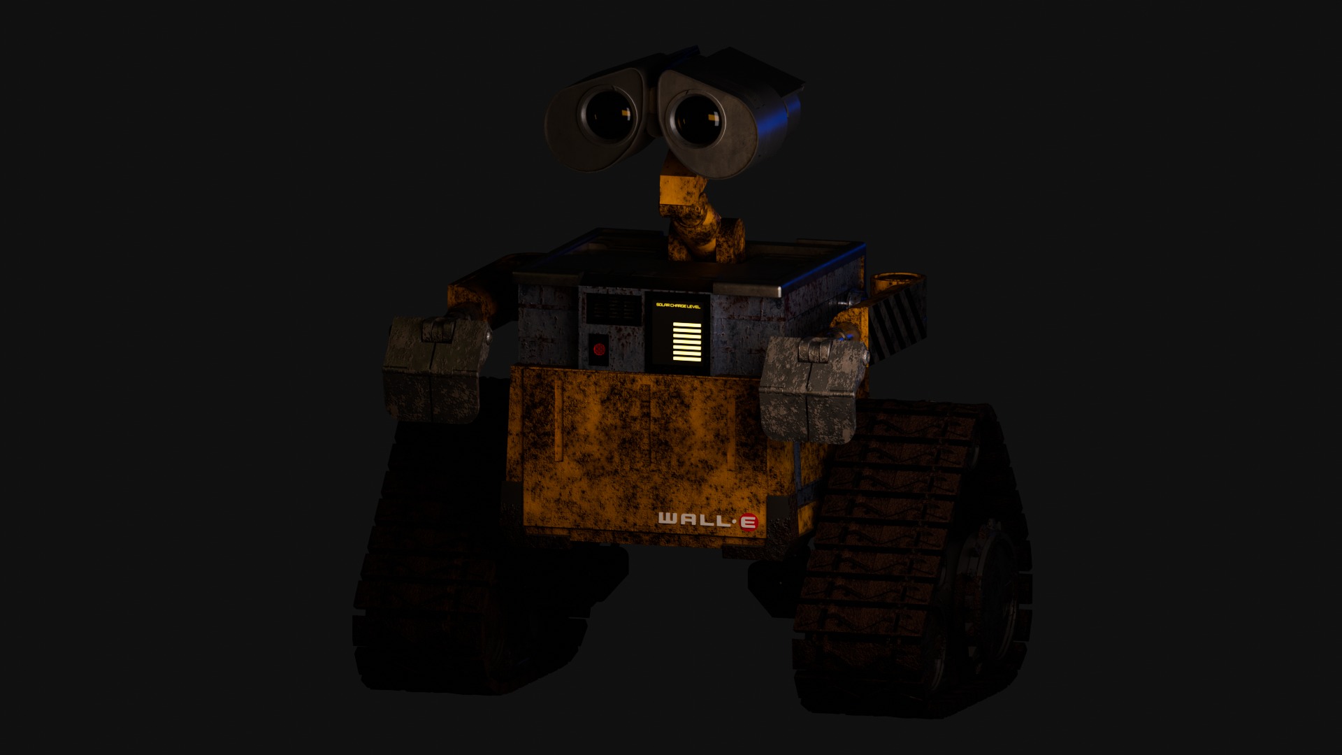 Wall-e Robot Lore-accurate  Low-poly 3D model_8