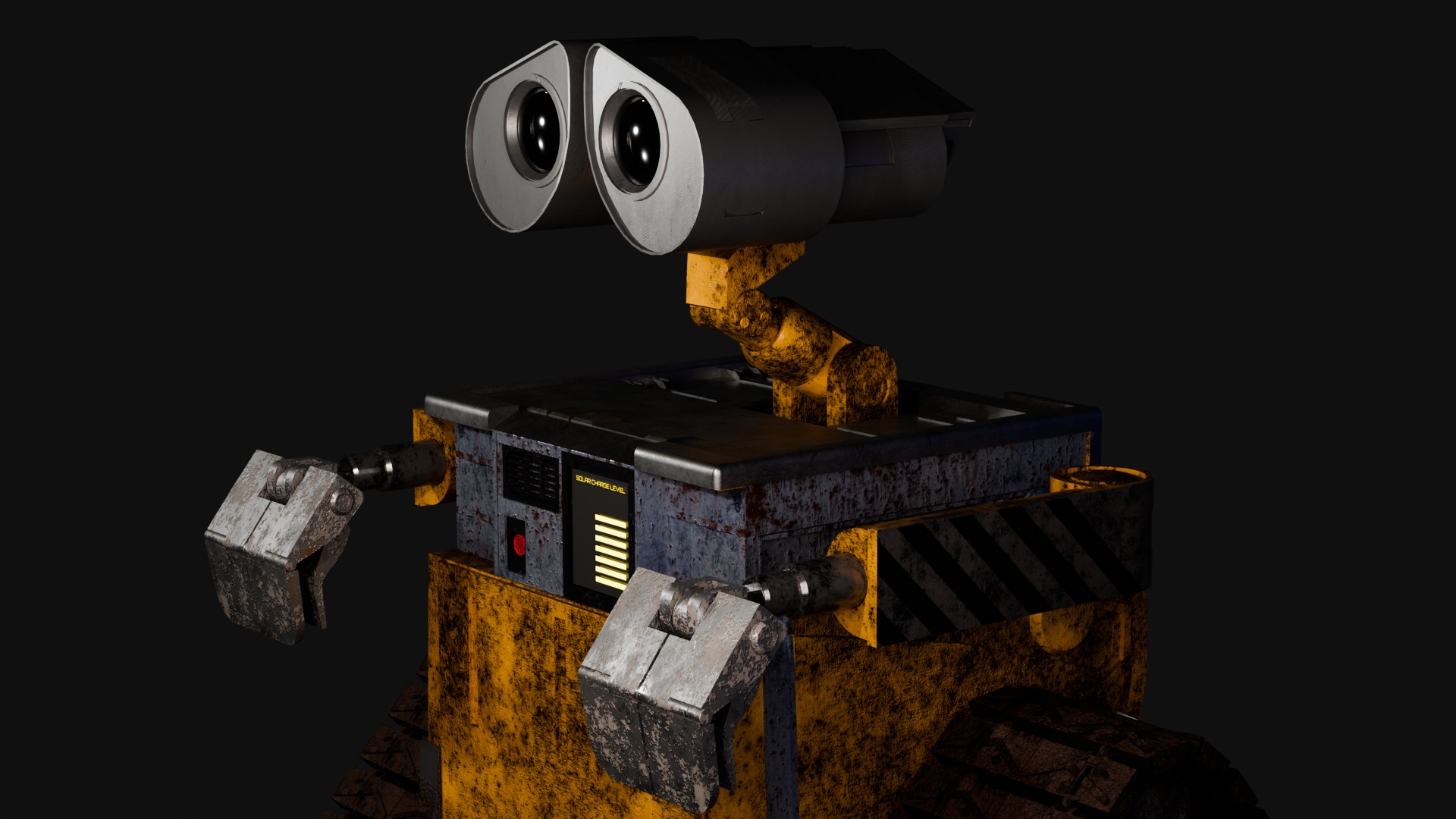 Wall-e Robot Lore-accurate  Low-poly 3D model_3