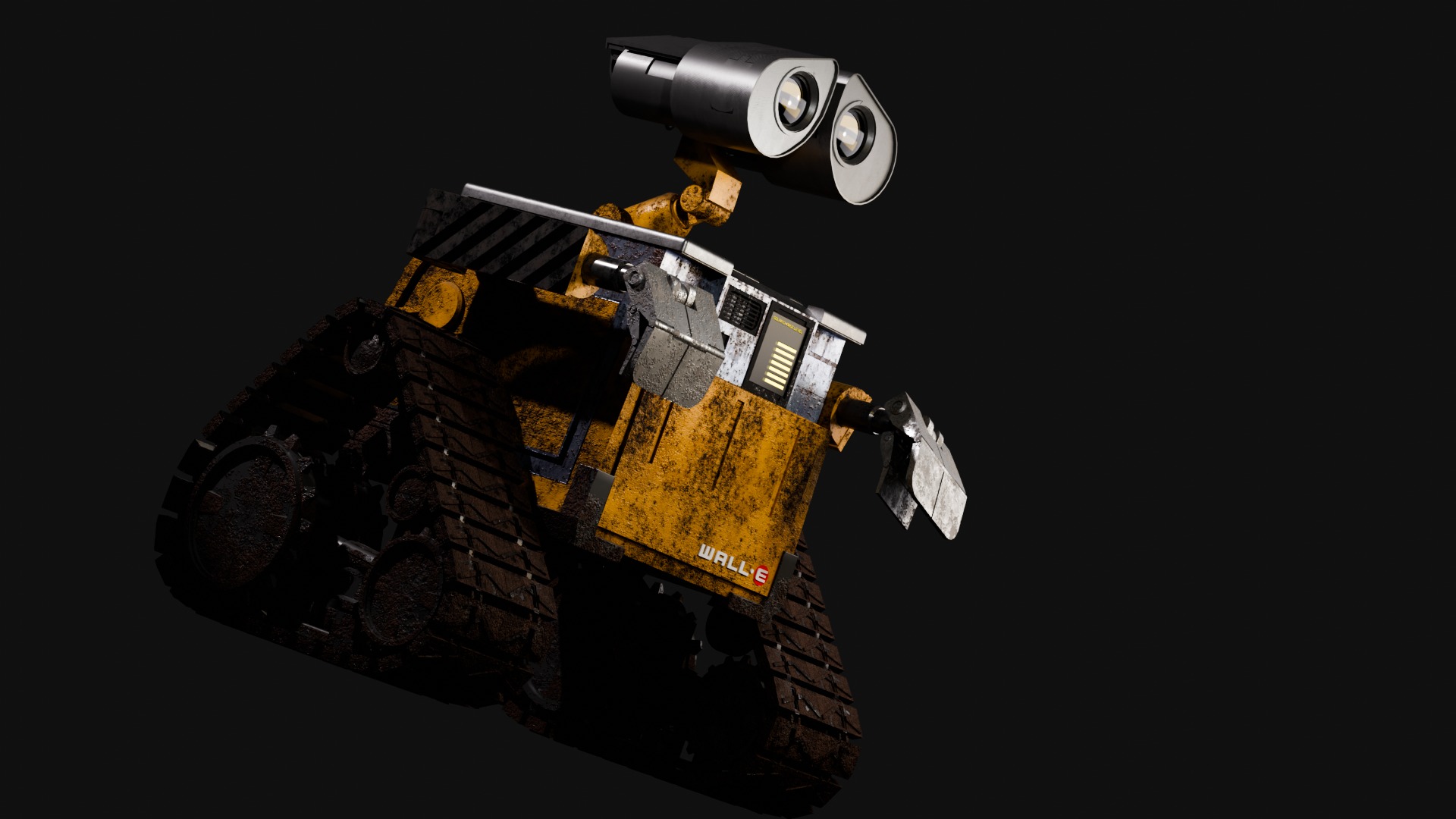 Wall-e Robot Lore-accurate  Low-poly 3D model_6