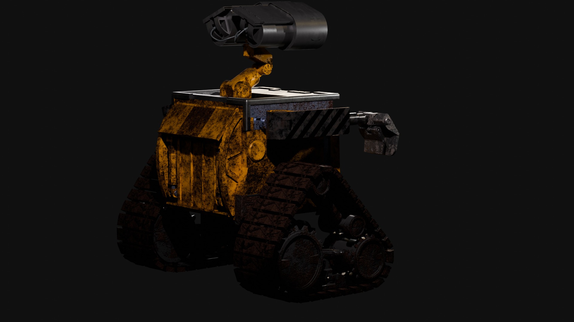 Wall-e Robot Lore-accurate  Low-poly 3D model_5