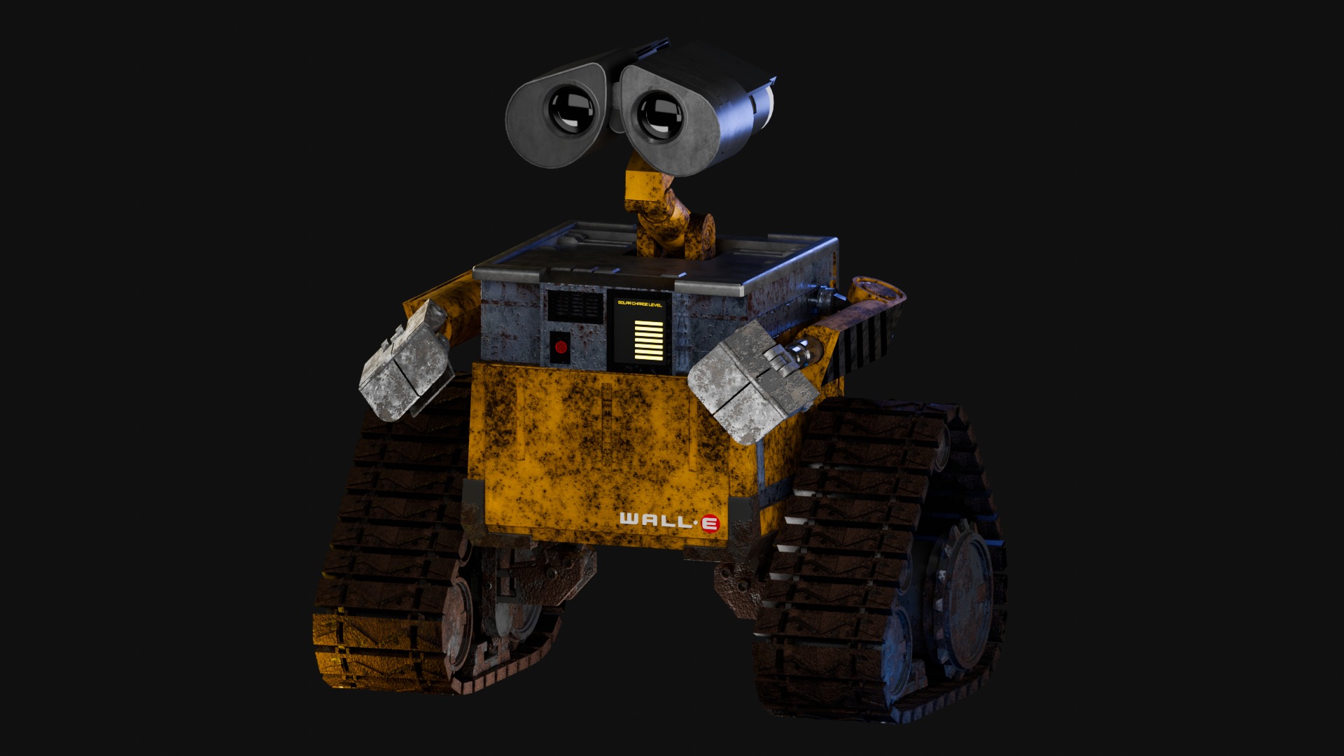 Wall-e Robot Lore-accurate  Low-poly 3D model_4