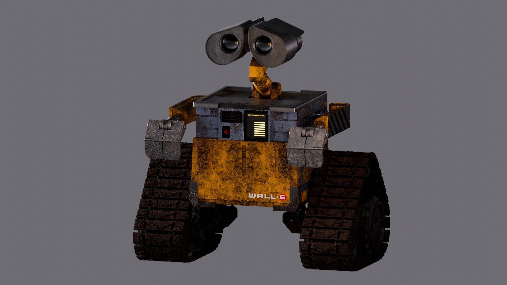 Wall-e Robot Lore-accurate  Low-poly 3D model_9