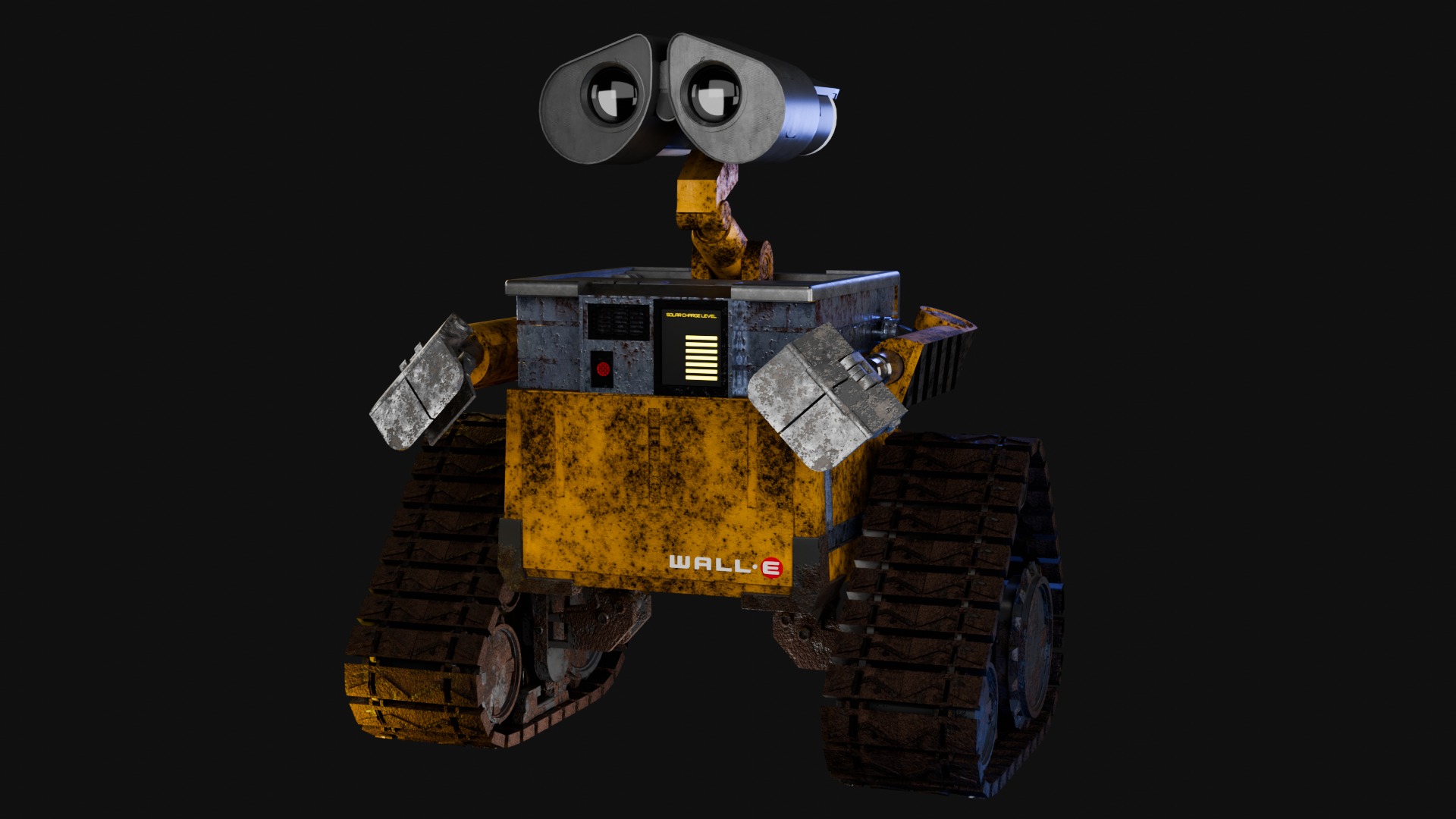 Wall-e Robot Lore-accurate  Low-poly 3D model_7