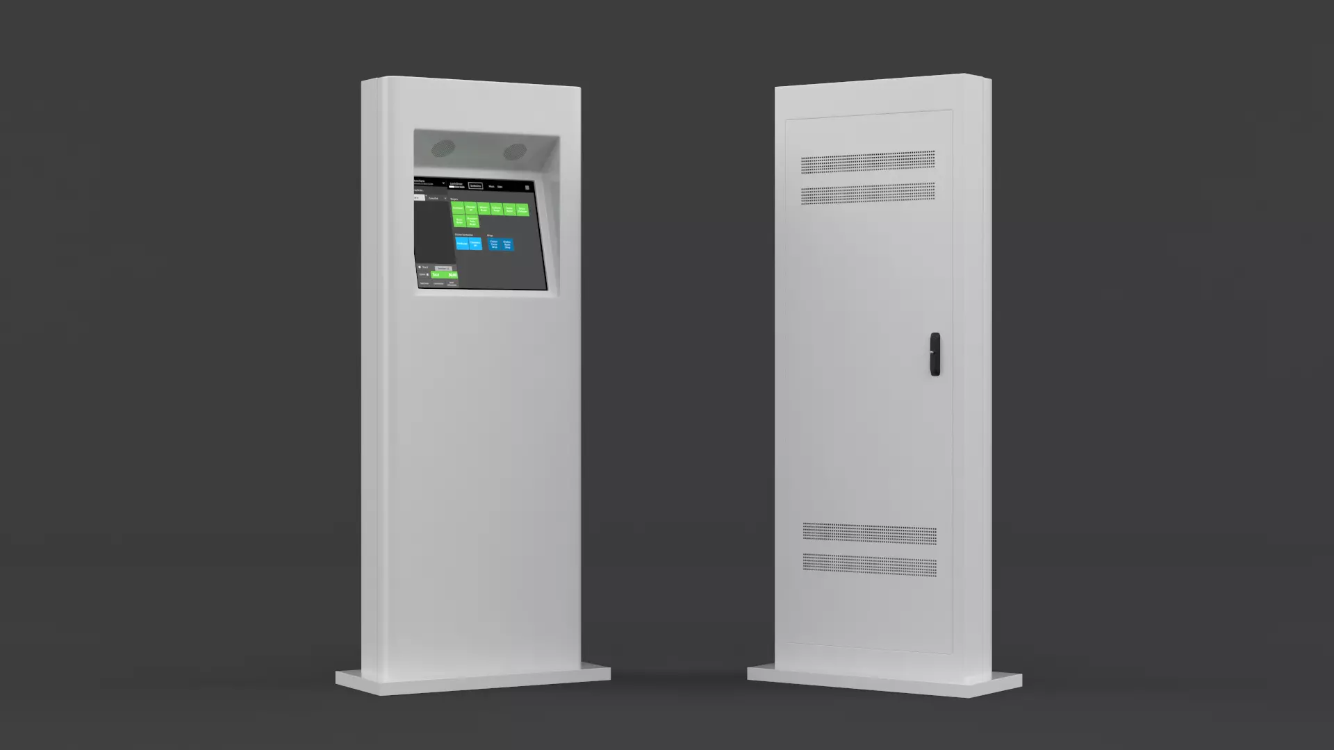 Electronic Kiosk 3D model_0
