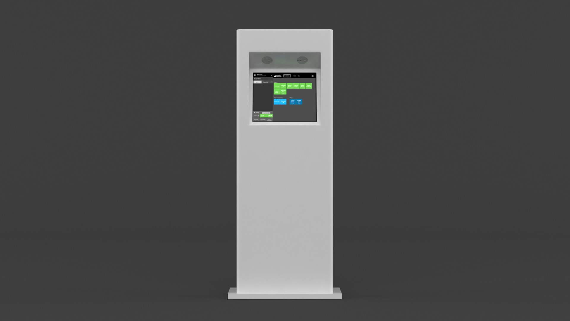 Electronic Kiosk 3D model_1