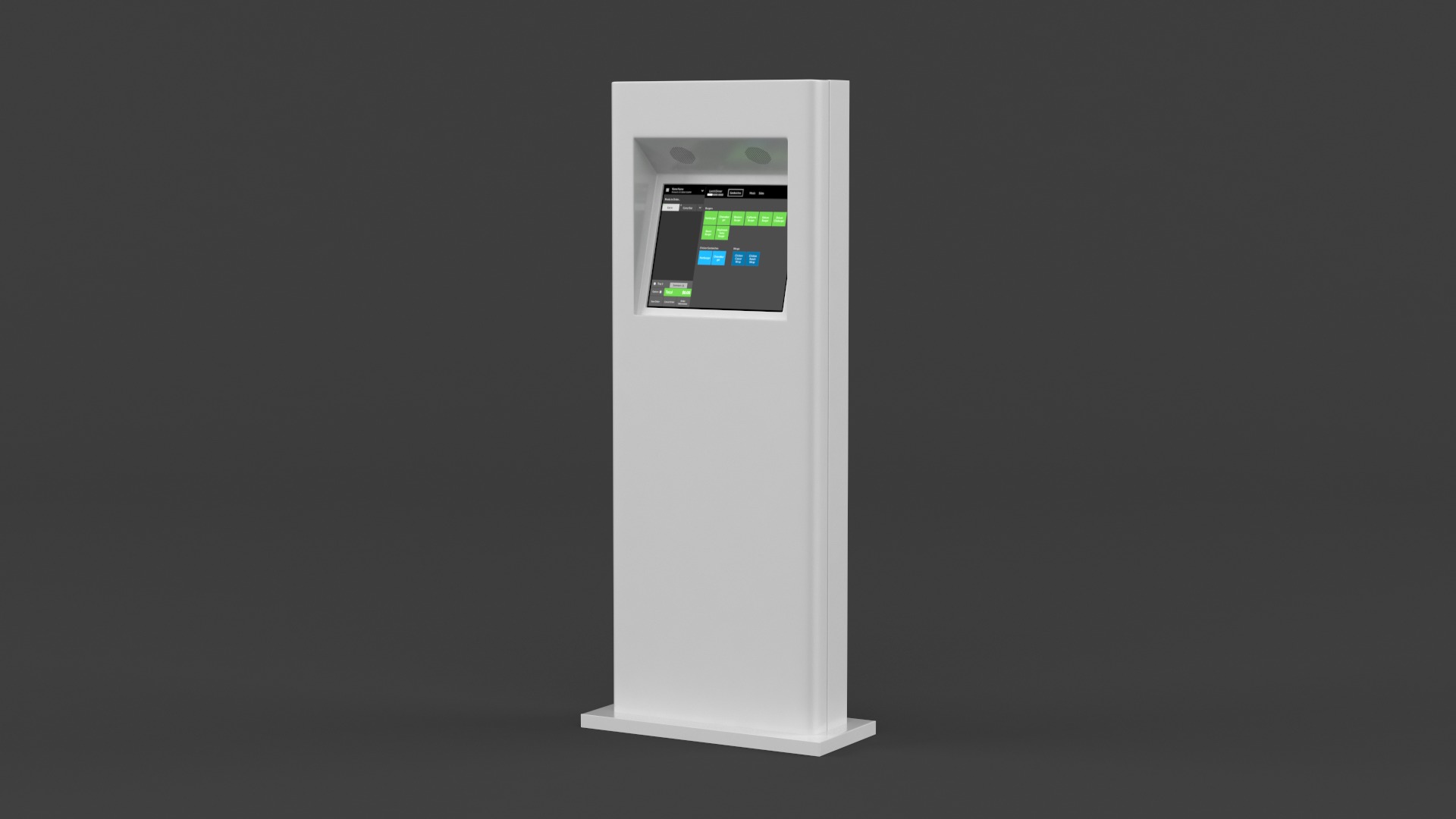 Electronic Kiosk 3D model_2