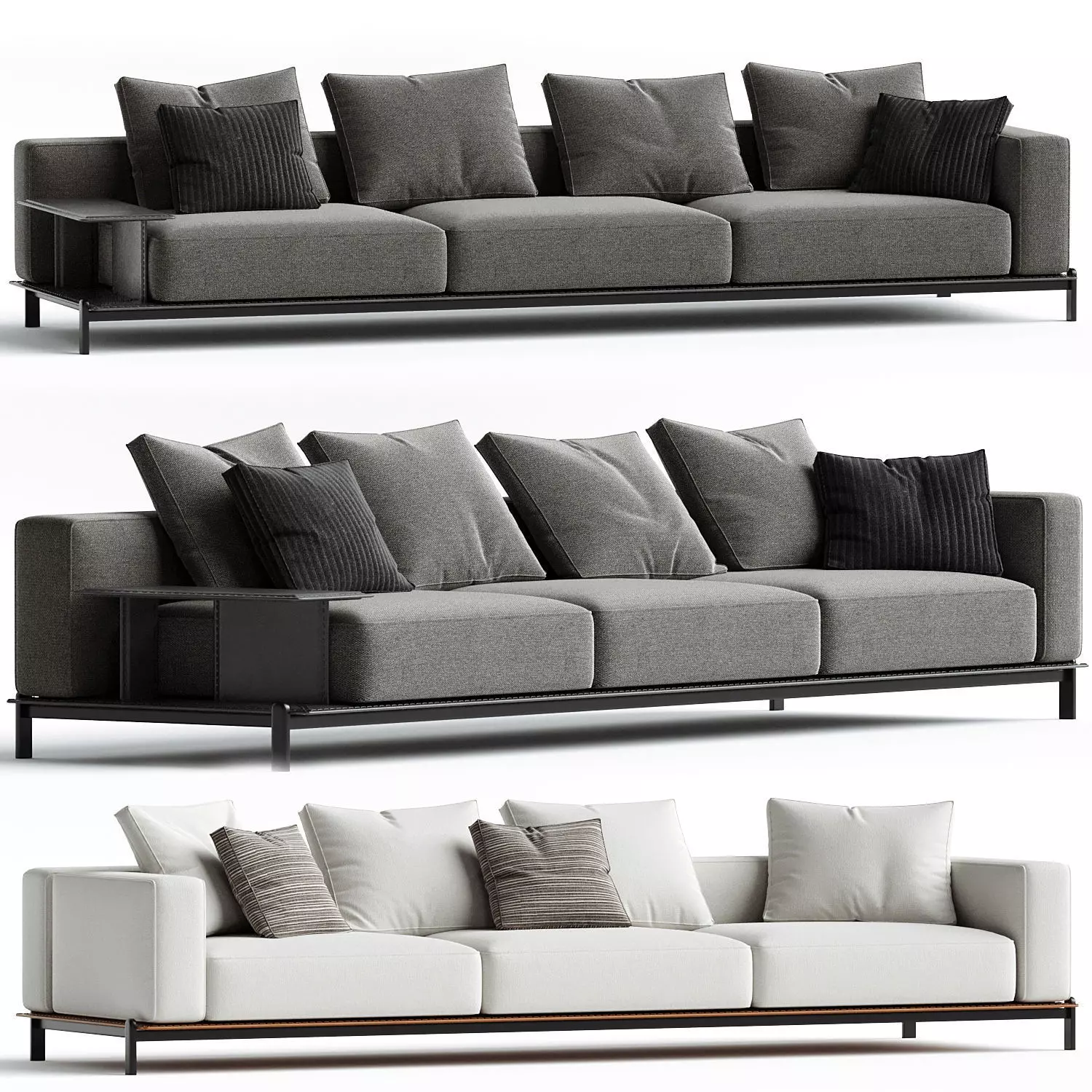 Poliform Brera Sofa Modul System Set 02 3D model_0