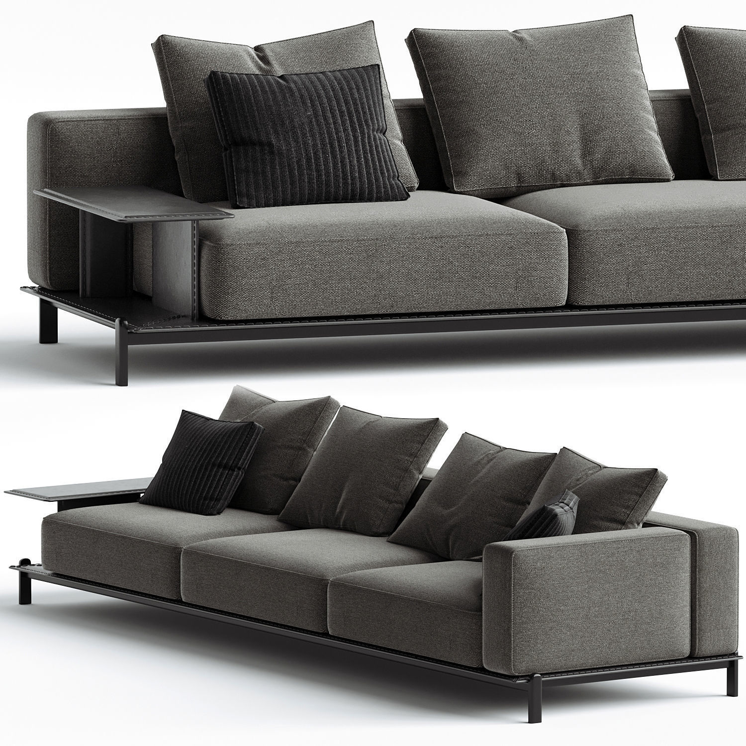 Poliform Brera Sofa Modul System Set 02 3D model_1