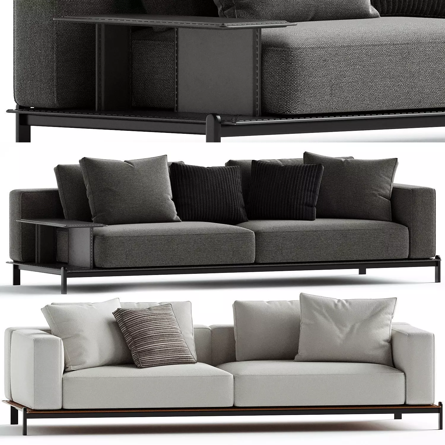 Poliform Brera Sofa Modul System Set 01 3D model