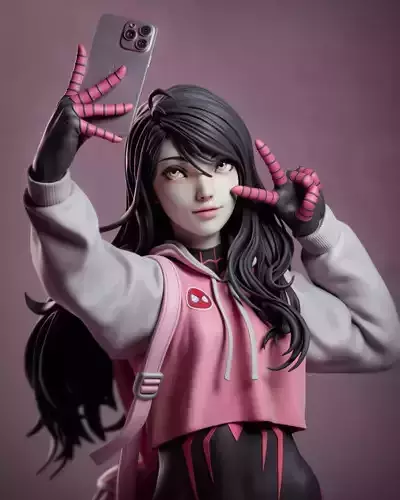 Spidergirl 3D Print 3D print model