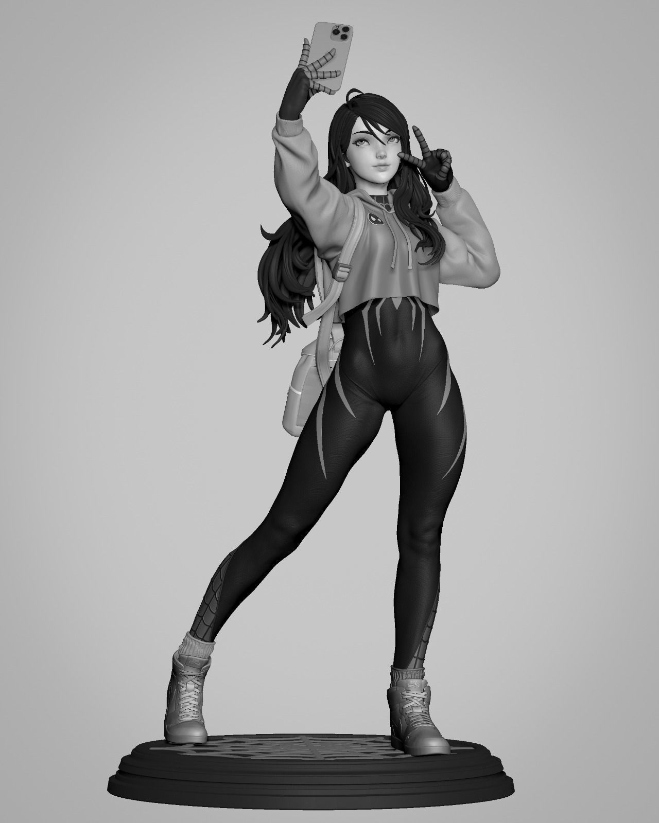 Spidergirl 3D Print 3D print model_6