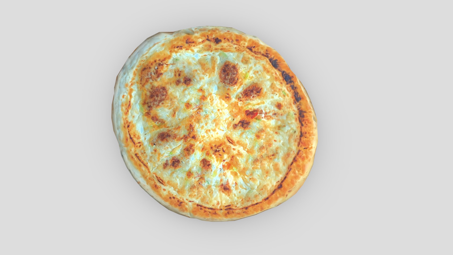 Flatbread 3 Low-poly 3D model_5