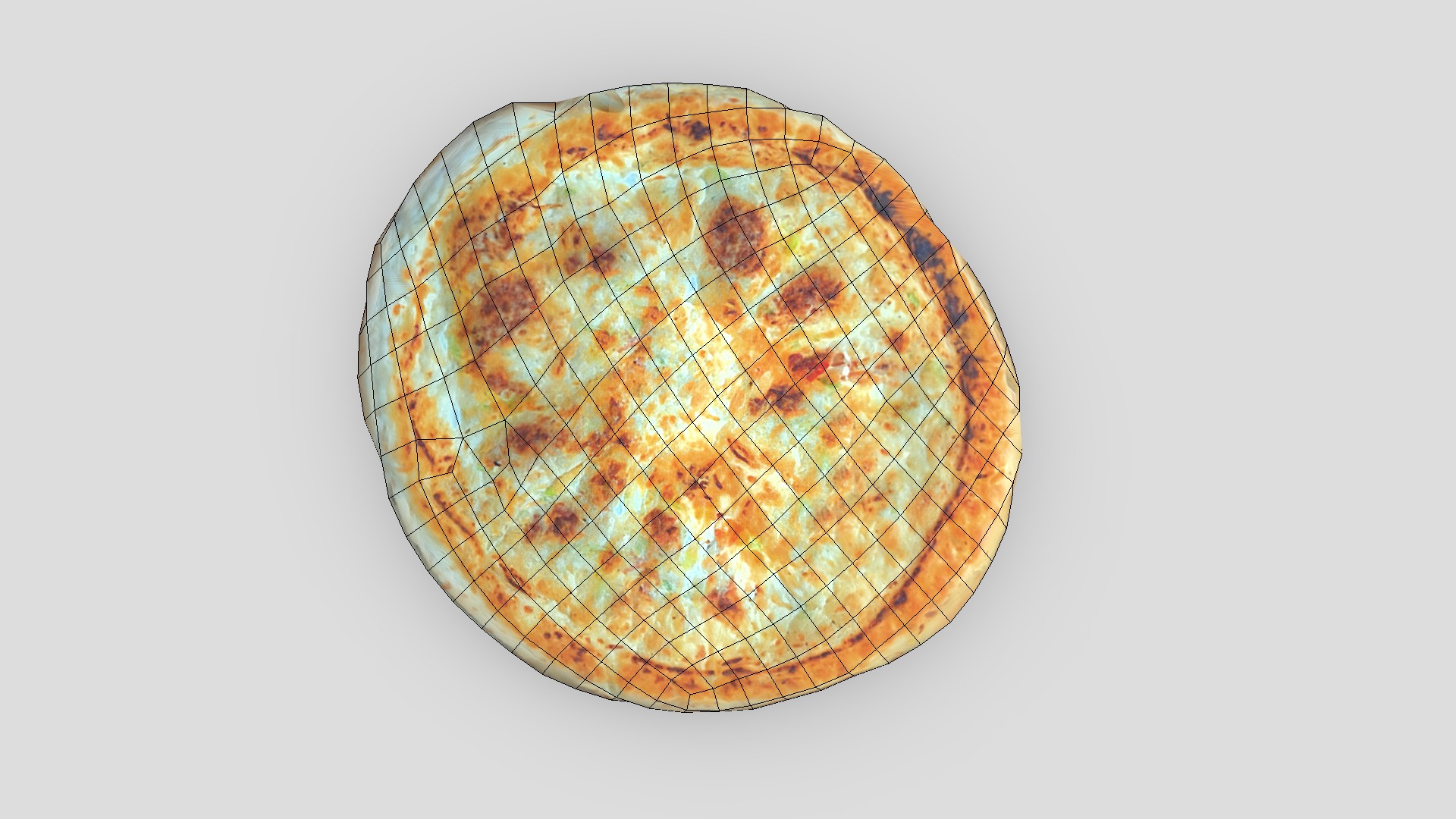 Flatbread 3 Low-poly 3D model_6