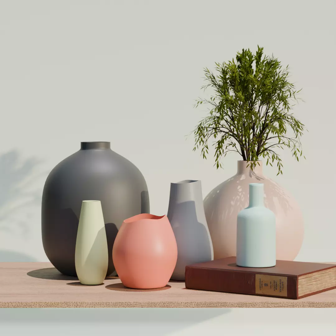 Indochine vintage retro style flower vases for 3d printing 3D print model_0