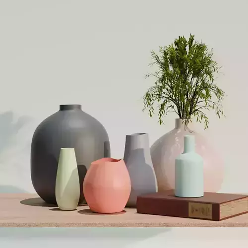 Indochine vintage retro style flower vases  for 3d printing