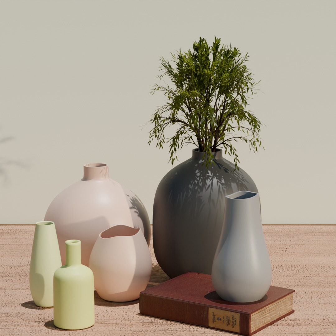 Indochine vintage retro style flower vases for 3d printing 3D print model_2