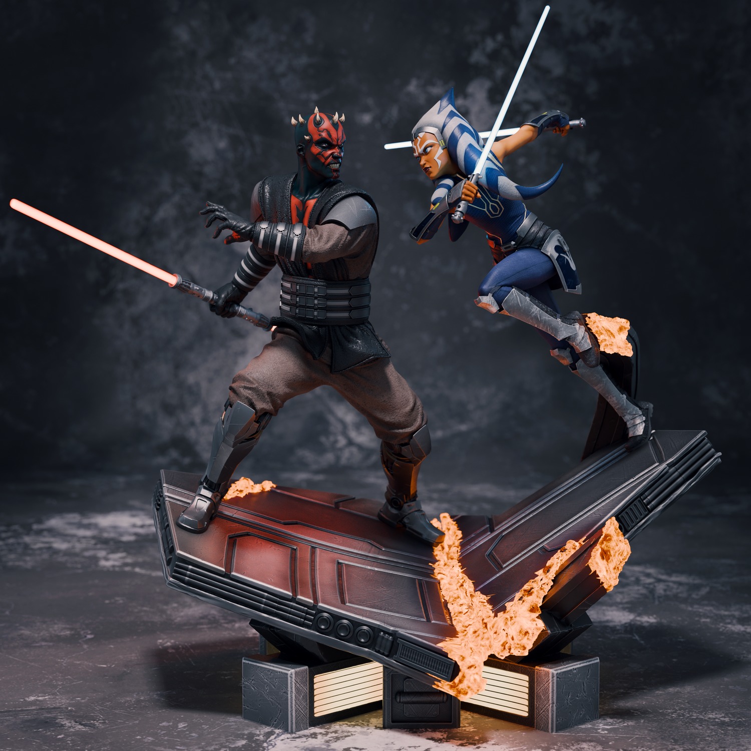 Ahsoka Tano vs Darth Maul 3D Print 3D print model_3