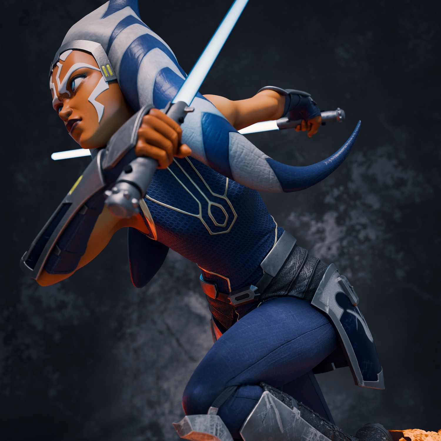 Ahsoka Tano vs Darth Maul 3D Print 3D print model_4