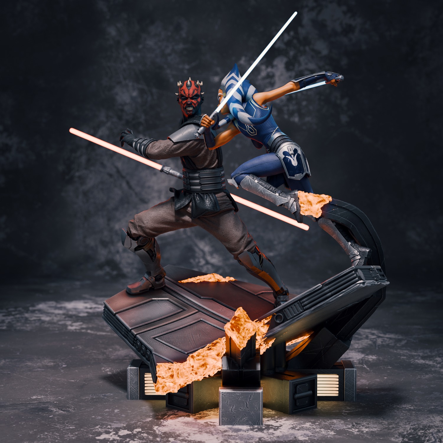 Ahsoka Tano vs Darth Maul 3D Print 3D print model_5