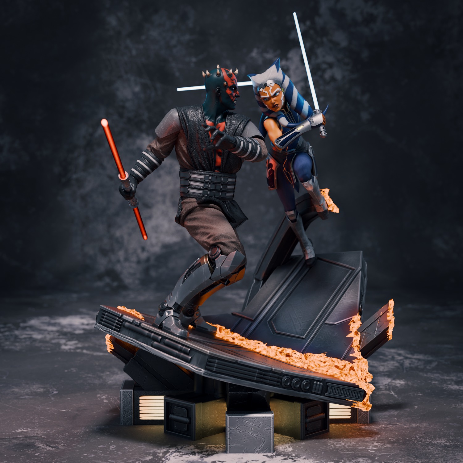 Ahsoka Tano vs Darth Maul 3D Print 3D print model_6