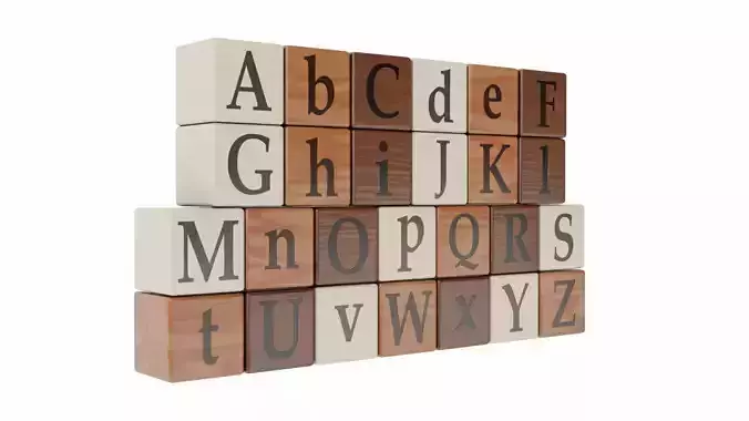 Wooden Letter Blocks
