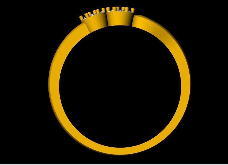 Cluster Ring 3dm file 3D print model_30