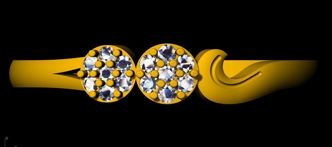 Cluster Ring 3dm file 3D print model_17