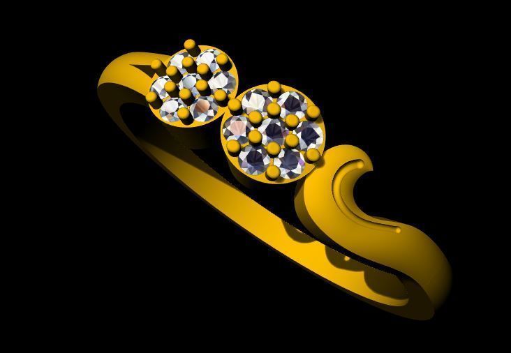 Cluster Ring 3dm file 3D print model_28