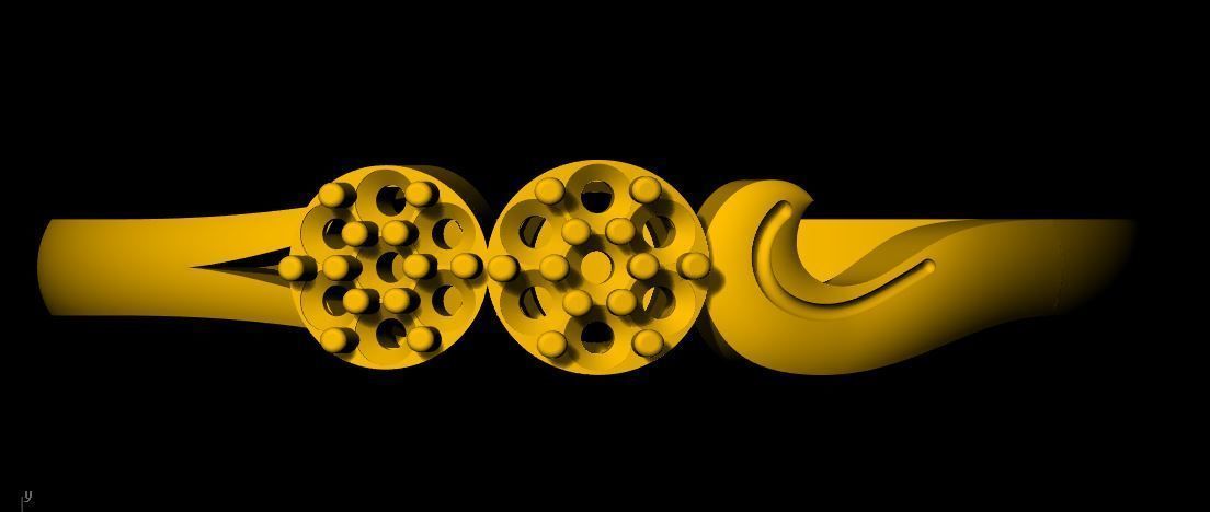 Cluster Ring 3dm file 3D print model_16