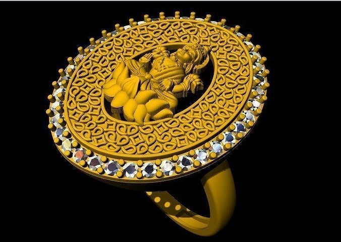 Laxmi Ring 3dm file 3D print model