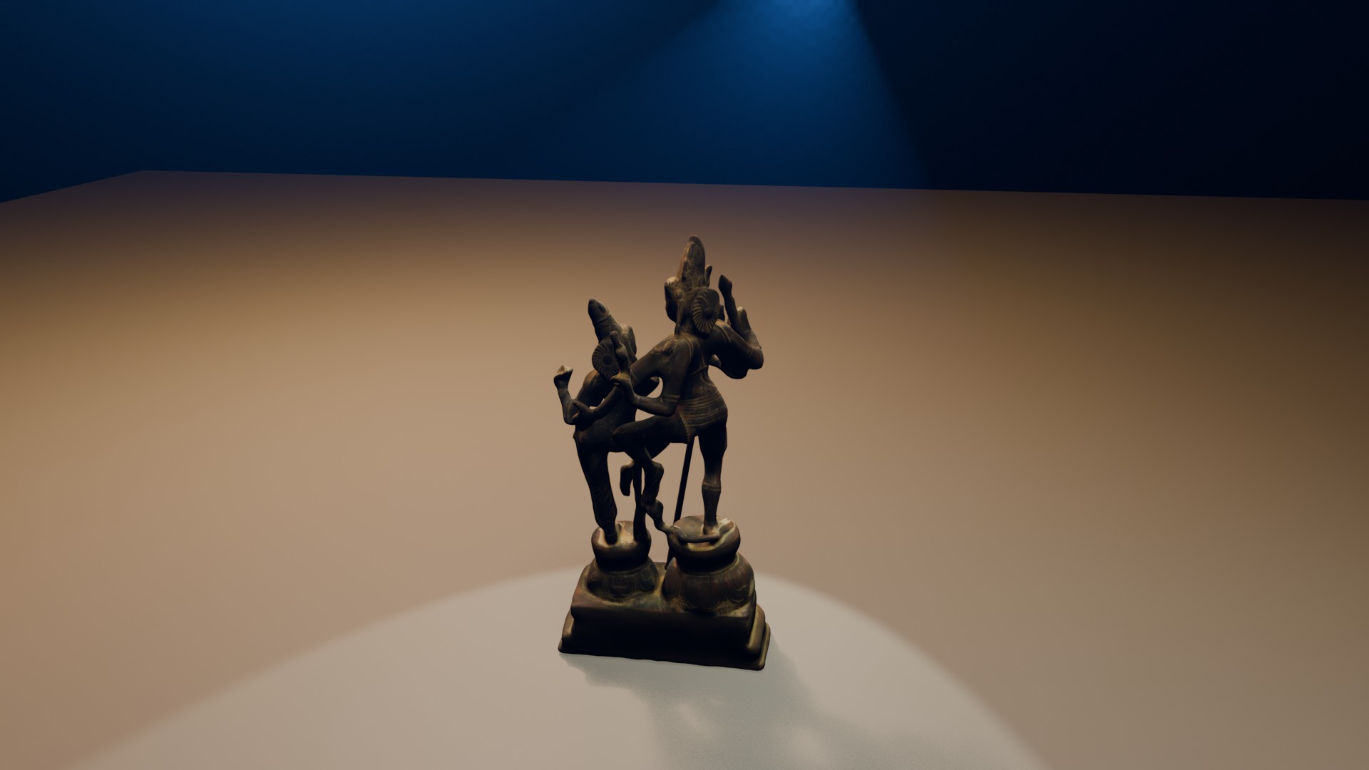 Shiva and Parvati 3D Model Free 3D model_2
