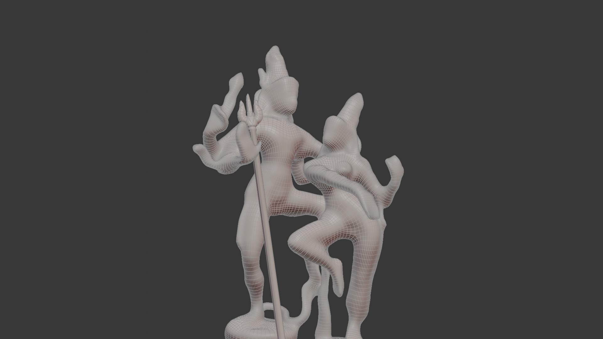 Shiva and Parvati 3D Model Free 3D model_5