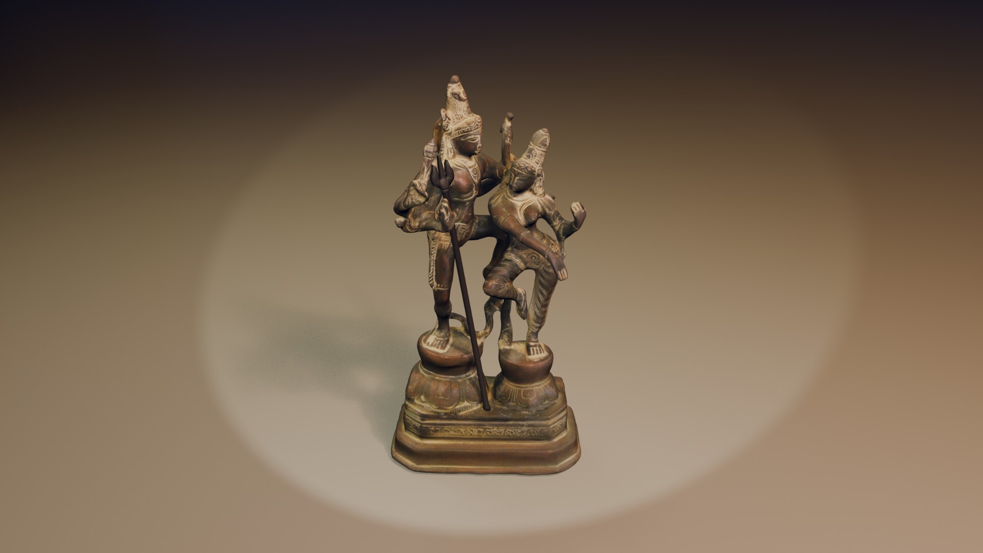 Shiva and Parvati 3D Model Free 3D model_1