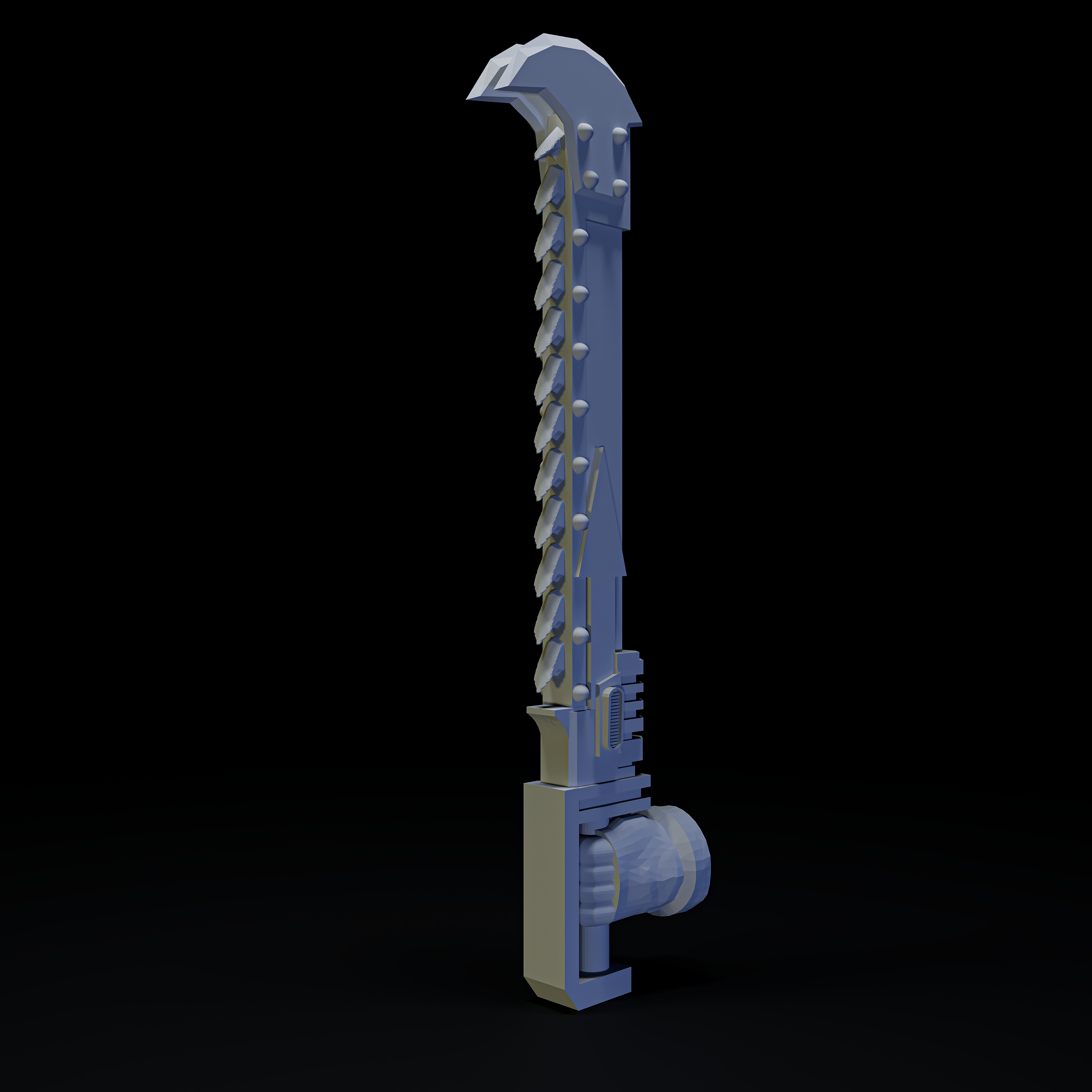 Chain sword 1 3D print model_1