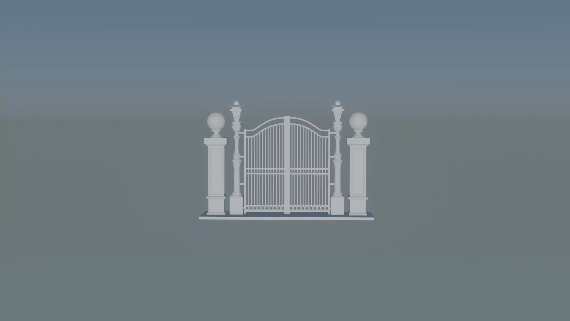 Gateway Exterior Gate 3D print model_0