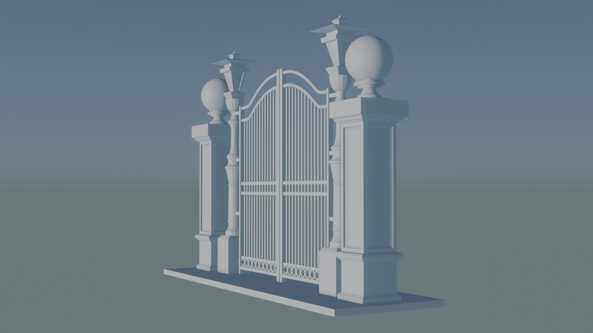 Gateway Exterior Gate 3D print model_1