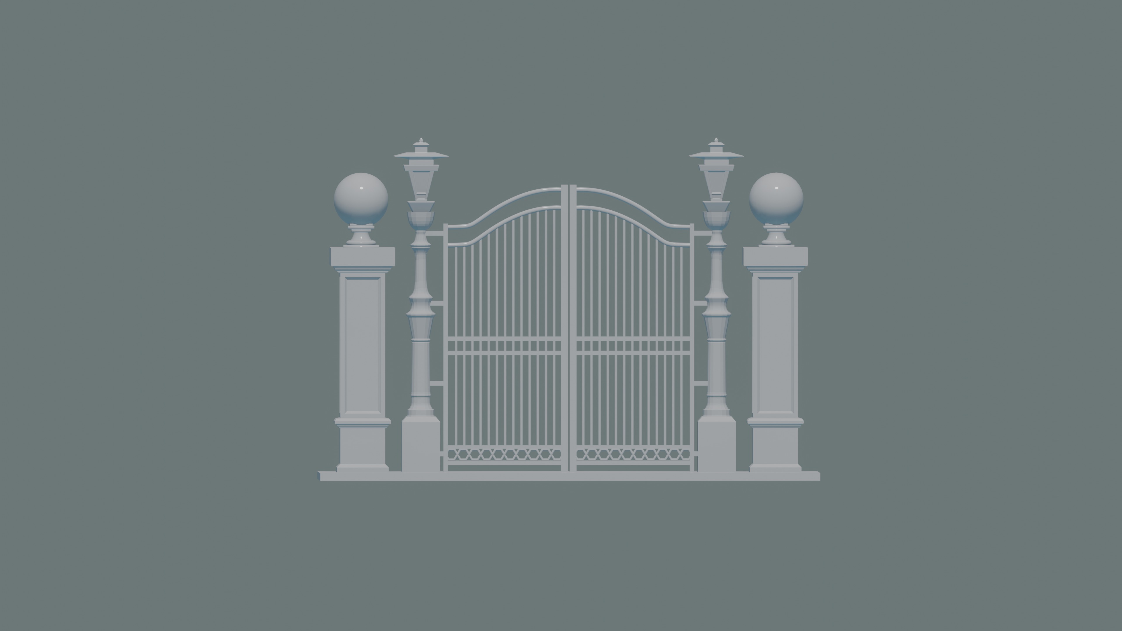 Gateway Exterior Gate 3D print model_4