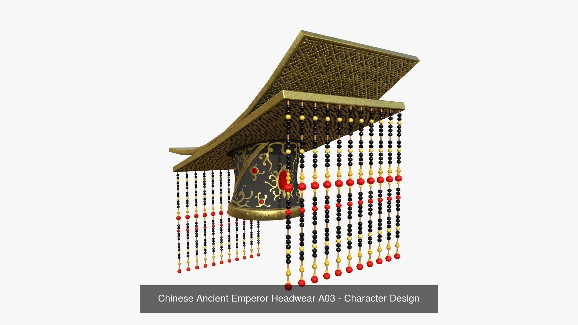 10 Chinese Emperor Headwear Collection - Character Design _9