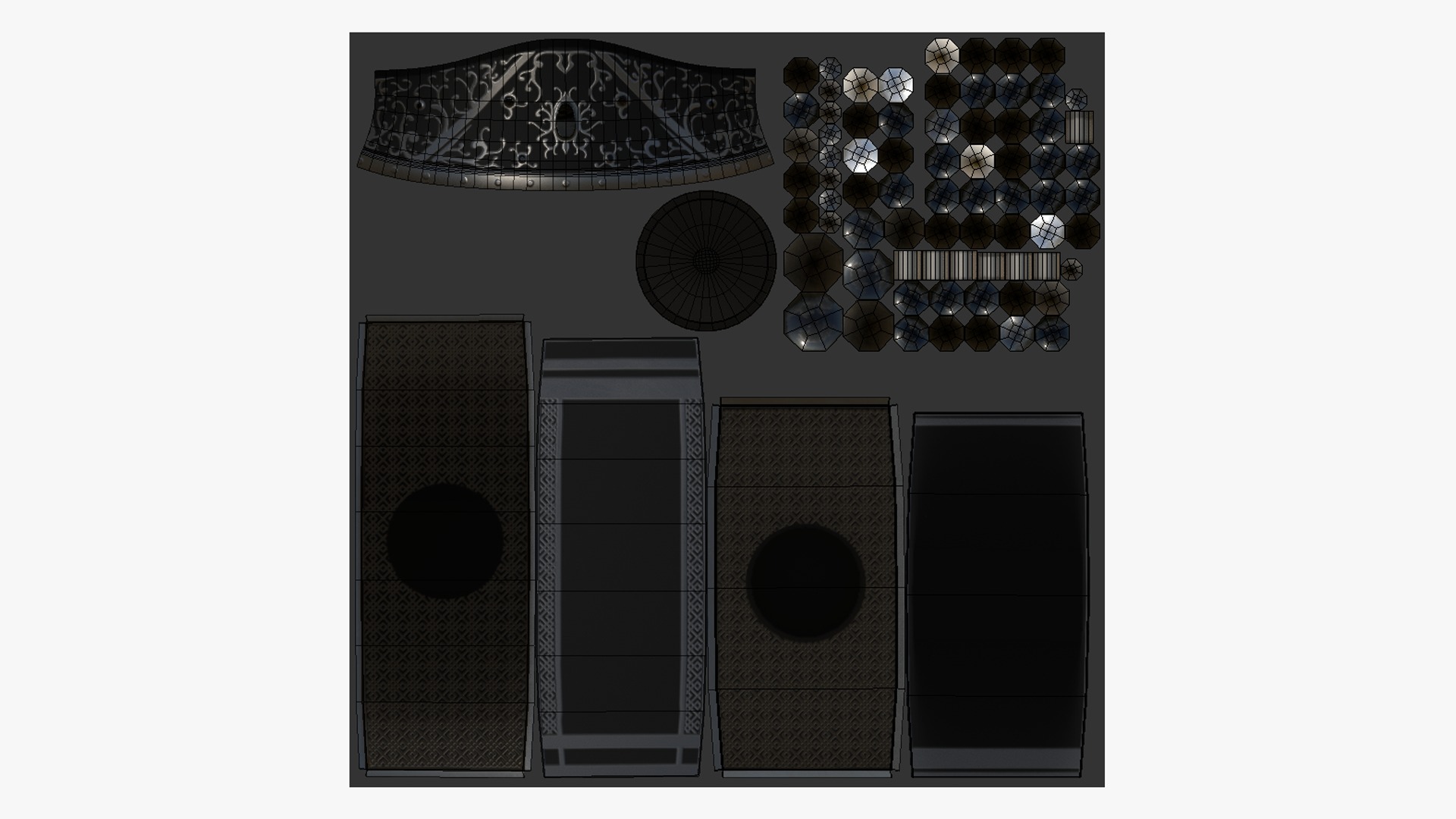 10 Chinese Emperor Headwear Collection - Character Design _63