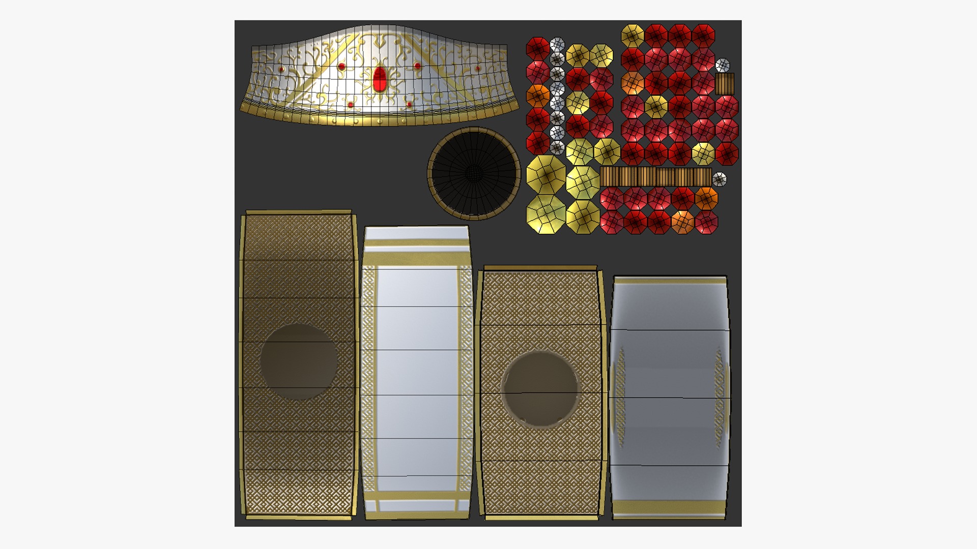 10 Chinese Emperor Headwear Collection - Character Design _81